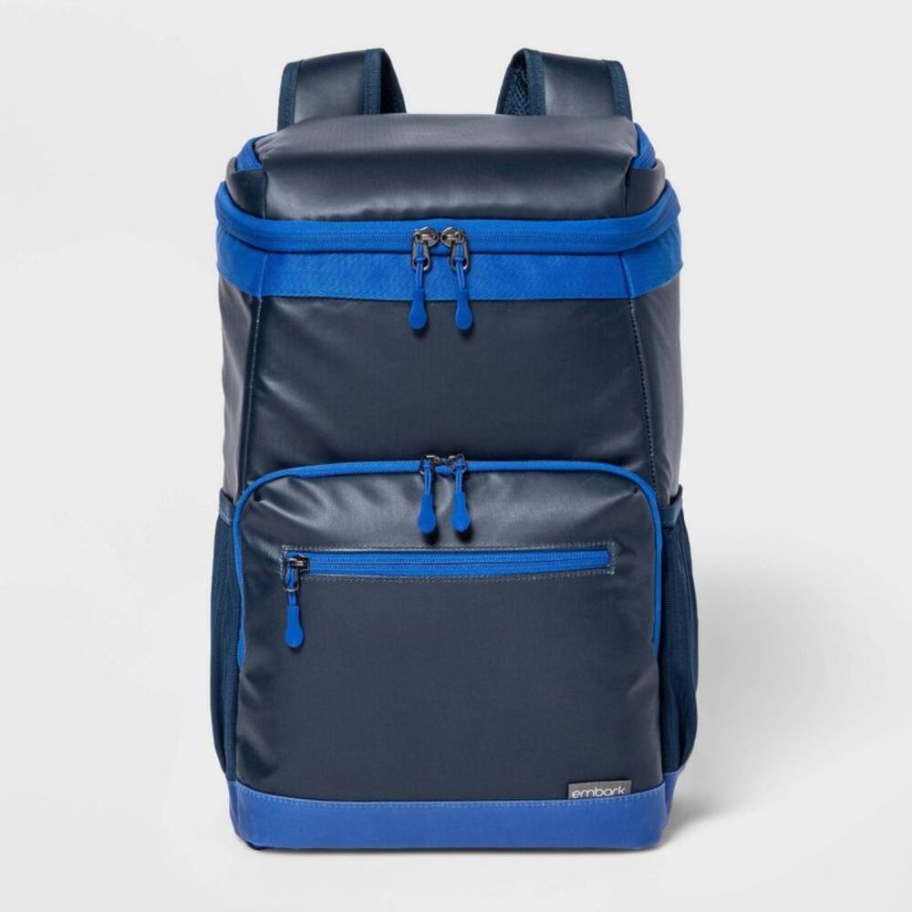 Embark -  Soft Sided Backpack Cooler Bag 18QT 24-Can  Navy